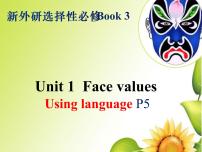 高中英语外研版 (2019)选择性必修 第三册Unit 1 Face values背景图ppt课件