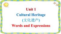 人教版 (2019)必修 第二册Unit 1 Cultural Heritage示范课课件ppt