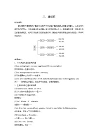 2022届高考英语一轮写作专题讲义 三、建议信学案