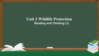 高中英语人教版 (2019)必修 第二册Unit 2 Wildlife protection教学演示ppt课件