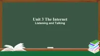 高中英语人教版 (2019)必修 第二册Unit 3 The internet教学ppt课件