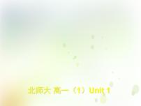 北师大版 (2019)必修 第一册Lesson 1 The Underdog说课课件ppt