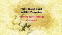 人教版 (新课标)必修1&2Unit 4 Wildlife Protection多媒体教学课件ppt