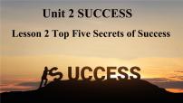 2021学年Lesson 2 Top Five Secrets of Success课文内容课件ppt