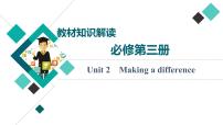 外研版高考英语一轮总复习教材知识解读必修第3册Unit 2 Making a difference教学课件