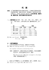 高考英语一轮复习知识点教案：代词