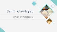 高中英语外研版 (2019)选择性必修 第二册Unit 1 Growing up教学课件ppt