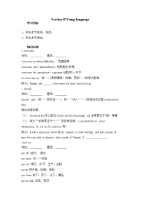 高中Unit 4 Stage and screen导学案