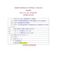 2023年高考英语二轮复习教案  语法填空  03--时态、语态、语气  Word版含解析