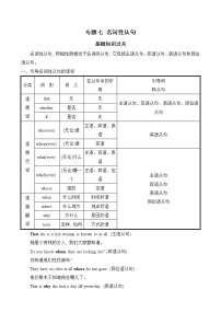 2023届高考英语二轮复习名词性从句学案