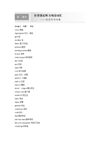 2023年新高考英语二轮复习考前狂背 第二部分　狂背熟记听力场景词汇——攻克听力必备