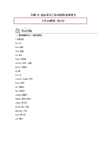 专题33 读后续写之如何构思故事情节-2023年高考英语一轮复习《考点•题型 •技巧》精讲与精练资料（学生版＋教师版）