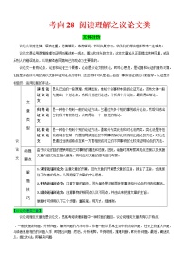 高中英语高考考向28 阅读理解之议论文类(原卷版)-备战2022年高考英语一轮复习考点微专题