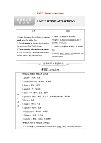 高中英语高考Unit 2 Iconic Attractions 教案