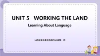高中英语人教版 (2019)选择性必修 第一册Unit 5 Working the Land公开课课件ppt