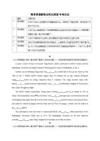 【备战2024年高考】（全国通用版）英语新热点时文阅读27 中华文化-试卷