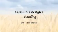 北师大版 (2019)必修 第一册Lesson 1 Lifestyles多媒体教学ppt课件