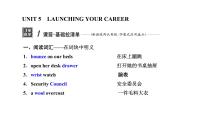 2024届高考英语一轮复习选择性必修第四册UNIT5 LAUNCHING YOUR CAREER课件