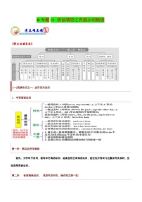 高考英语二轮复习讲练测专题01：语法填空之有提示词梳理（含解析）