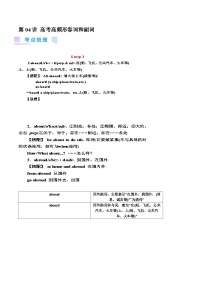 2024年高考英语一轮复习考点精讲精练（全国通用）第04讲高考高频形容词和副词（Word版附解析）