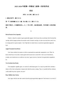 2023-2024学年广东省揭阳市惠来县第一中学高二上学期第一次月考英语试题含答案