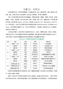 【热点题型归纳+演变】2024年高考英语专题训练 专题23 应用文-试卷