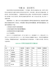 【热点题型归纳+演变】2024年高考英语专题训练 专题24 读后续写-试卷