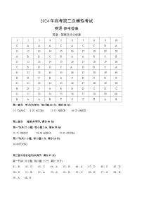 2024年高考第二次模拟考试卷：英语（全国卷02）（参考答案）