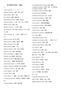 【简易50页】新课标高考英语考纲3500词汇表（英汉+词性+音标，word可编辑打印）  -2024高考英语二轮专题