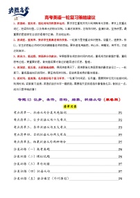 专题03 让步条件目的结果状语从句（清单）--【知识大盘点】2024高考英语一轮复习知识大盘点红宝书