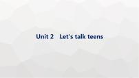 译林版高考英语一轮复习必修第一册Unit2 Let’s talk teens课件