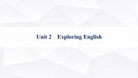 外研版2025届高考英语一轮复习题型组合练Unit2ExploringEnglish必修第一册课件