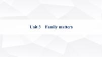 外研版2025届高考英语一轮复习题型组合练Unit3Familymatters必修第一册课件