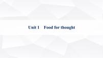 外研版2025届高考英语一轮复习题型组合练Unit1Foodforthought必修第二册课件