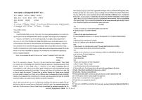 2024届湖北省襄阳市第五中学高三下学期第四次适应性测试英语试题