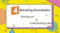 外研版 (2019)选择性必修 第二册Unit 4 Breaking boundaries评课ppt课件