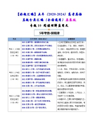 专题10  阅读理解应用文-五年（2020-2024）高考英语真题分类汇编（全国通用）（原卷版+解析版）