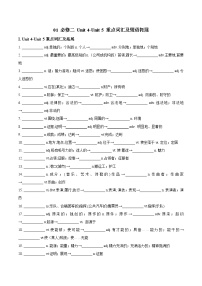 01 必修二 Unti 4-Unit 5 重点词汇及短语拓展（原卷版+解析版）2023-2024学年高一英语下学期期末复习高效突破（人教版2019）