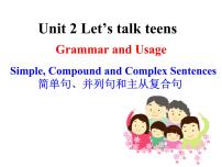 高中英语牛津译林版 (2020)必修 第一册Unit 2 Let's talk teens获奖课件ppt