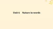 2025版高考英语全程一轮复习选择性必修第三册Unit6Natureinwords课件（外研版）