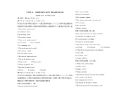 高中Unit 4 History and traditions课后练习题