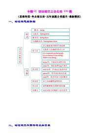 新高考英语一轮复习专题02 语法填空之动名词100题（练案）（含解析）