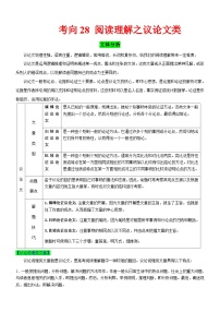 新高考英语一轮复习练习考向28 阅读理解之议论文类（2份打包，原卷版+解析版）