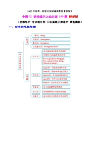 2025年高考英语一轮复习知识清单（全国通用）专题02 语法填空之动名词100题（练案）原卷版