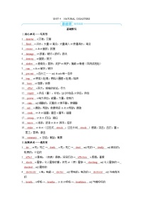 2025年高考英语精品教案必修第一册 UNIT 4 NATURAL DISASTERS