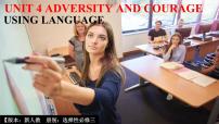 高中英语人教版 (2019)选择性必修 第三册Unit 4 Adversity and Course课文配套ppt课件