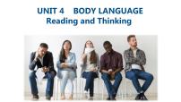 英语选择性必修 第一册Unit 4 Body Language教学课件ppt