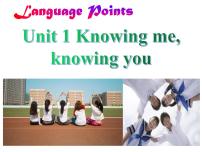 高中英语外研版 (2019)必修 第三册Unit 1 Knowing me, Knowing you集体备课课件ppt