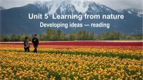 英语选择性必修 第三册Unit 5 Learning from nature课文课件ppt