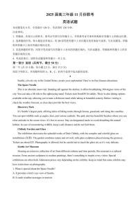 广东省部分学校2024～2025学年高三(上)11月联考英语试卷(02)(含解析)